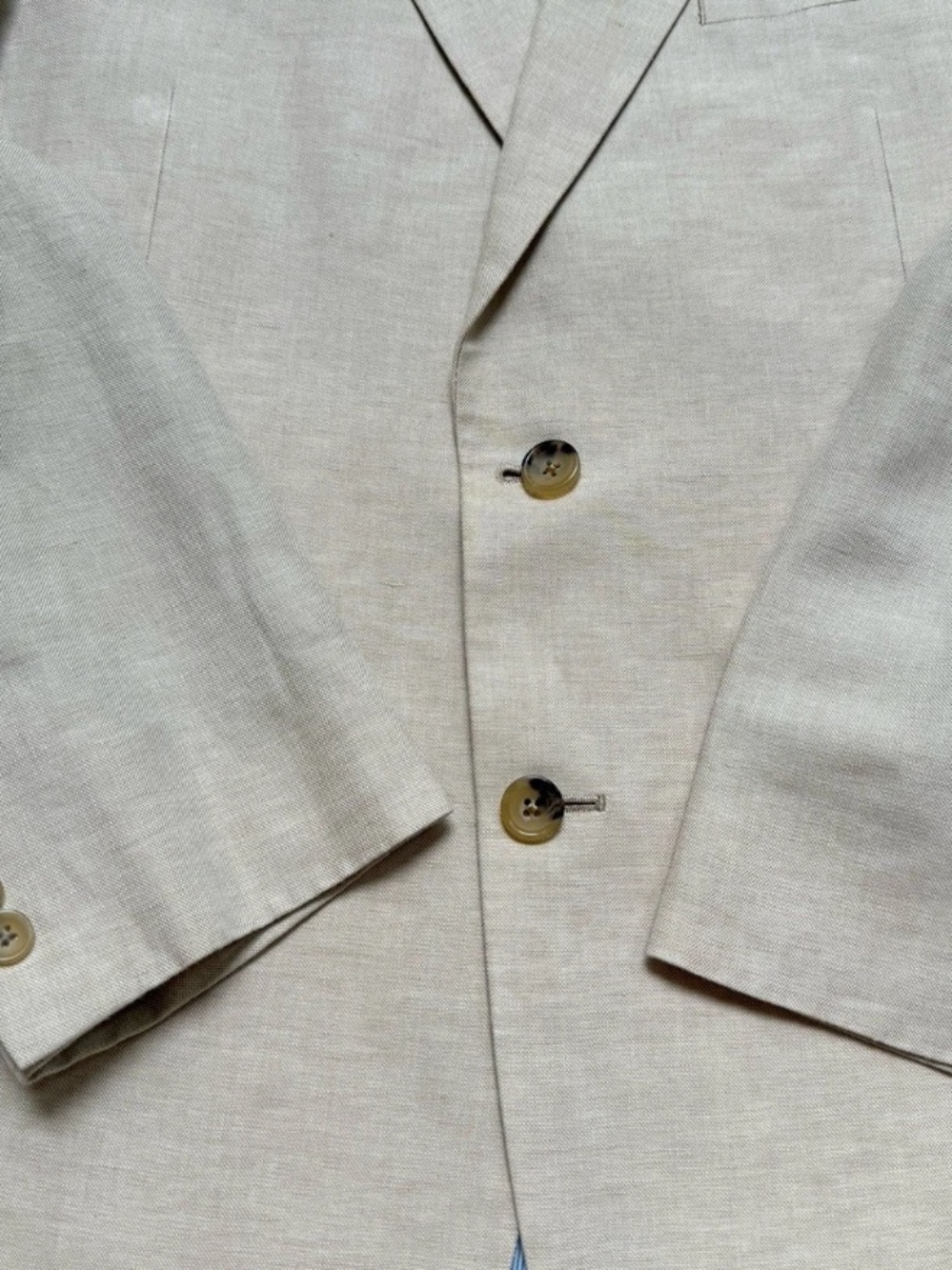 Brooks Brothers Madison 1818 Light Beige Linen Blend Sportcoat Sz 42R - Picture 6 of 8